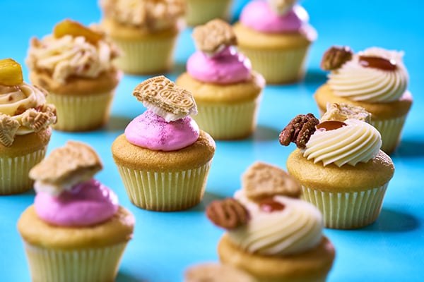 Cupcake Flight made with Golden OREO Cookies