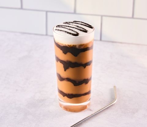 Cold Brew Coffee made with OREO Crunch Variegate