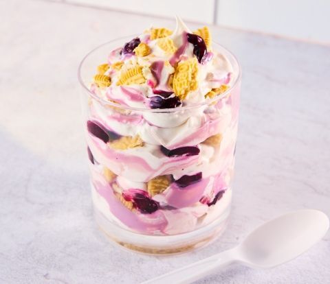 Blueberry Pie Mix-In made with Golden OREO Cookie Pieces