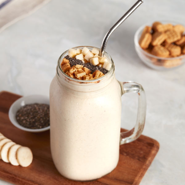 Protein Smoothie made with NUTTER BUTTER Cookies